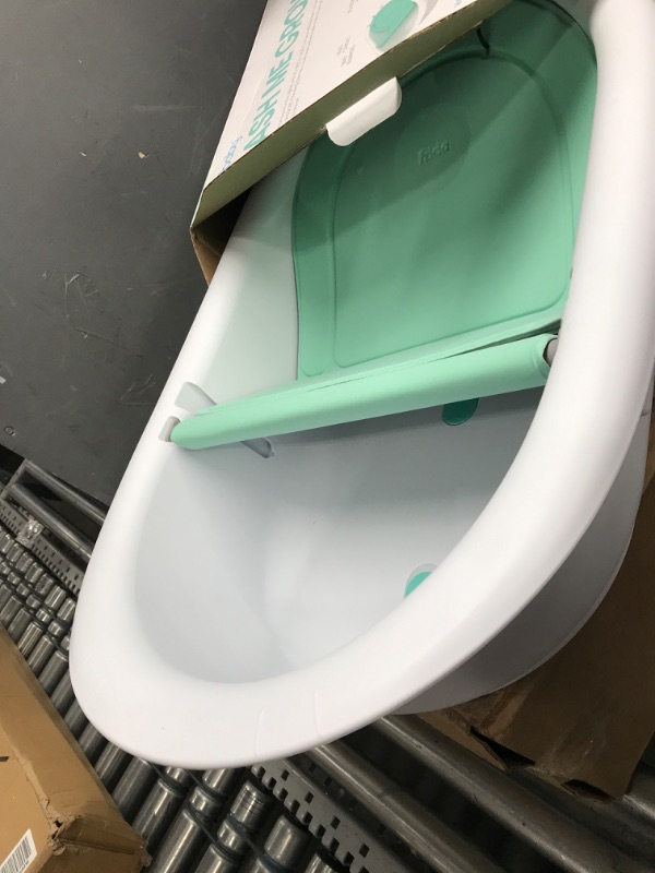 Photo 2 of 4-in-1 Grow-with-Me Bath Tub by Frida Baby Transforms Infant Bathtub to Toddler Bath Seat with Backrest for Assisted Sitting in Tub