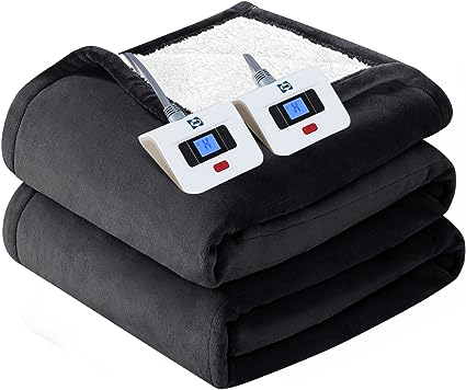 Photo 1 of * no power cord *
SEALY Electric Blanket King Size, Flannel & Sherpa Heated Blanket with 10 Heating Levels 