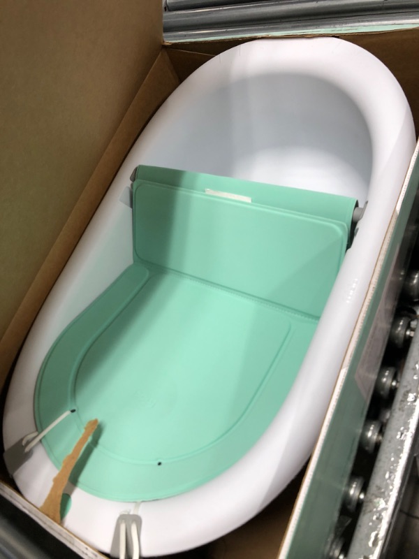 Photo 2 of 4-in-1 Grow-with-Me Bath Tub by Frida Baby Transforms Infant Bathtub to Toddler Bath Seat with Backrest for Assisted Sitting in Tub