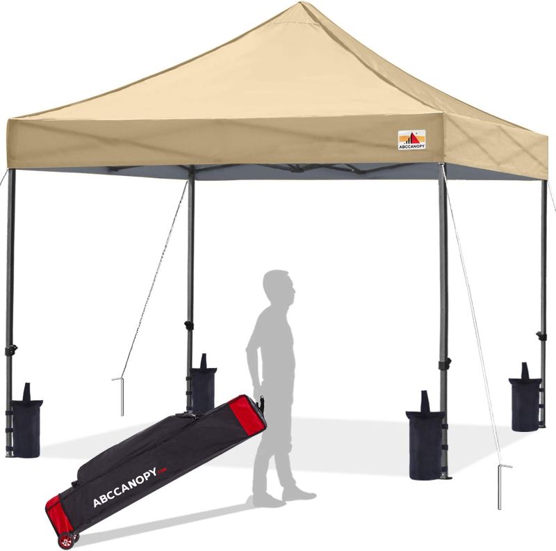 Photo 2 of ABCCANOPY Patio Pop Up Canopy Tent 10x10 Commercial-Series (Beige)
