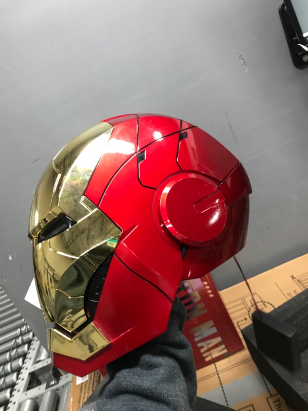 Photo 2 of * important * see notes *
AUGMAXI Iron-man Helmet Wearable Mark 5 Mask Voice Control Helmet Birthday Christmas Gift
