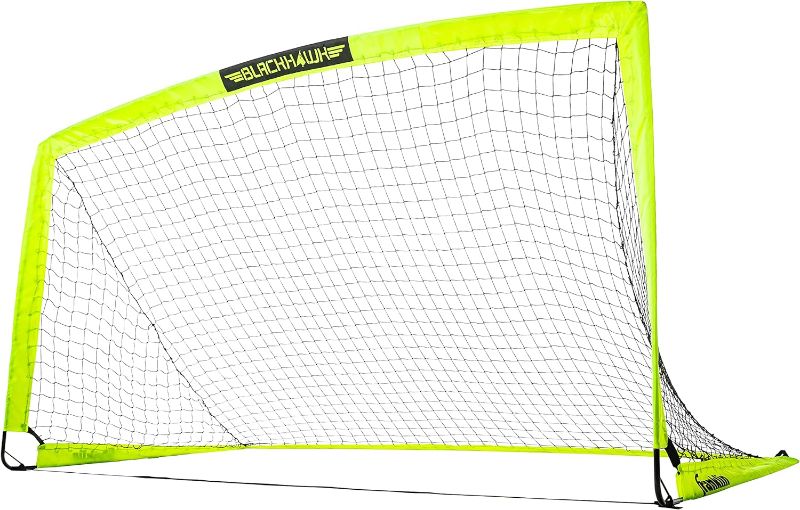 Photo 1 of 
Franklin Sports Blackhawk Soccer Goal - Pop Up Backyard Soccer Nets - Foldable Indoor + Outdoor Soccer Goals - Portable Adult + Kids Soccer Goal
Style:9' x 5.5'
Color:Optic Yellow