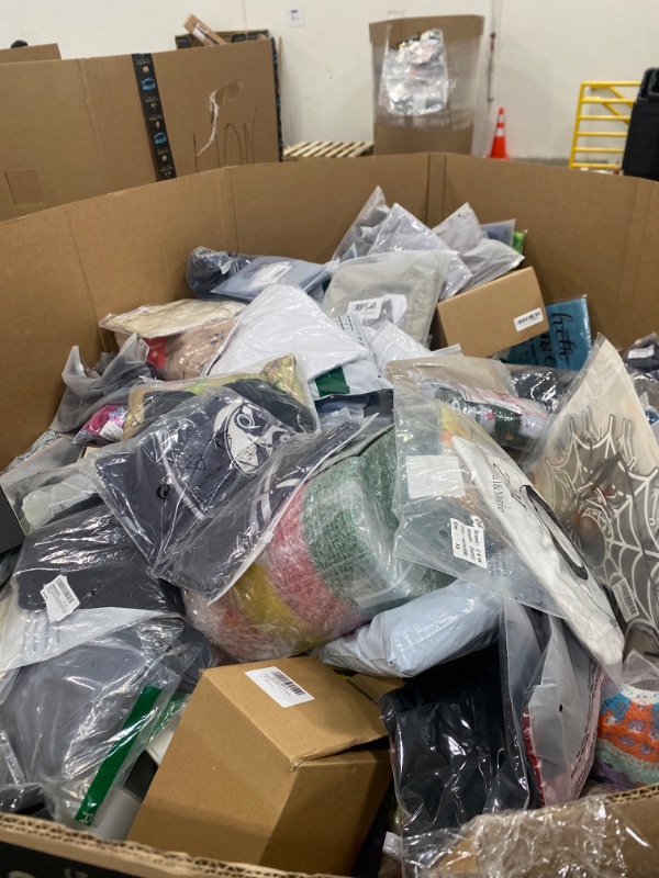 Photo 2 of AS IS Pallet of NEW wholesale miscellaneous items. Categories include: Home & Garden, Toys & Baby, Clothing & Accessories, Home & Kitchen etc. This Pallet is NON-REFUNDABLE