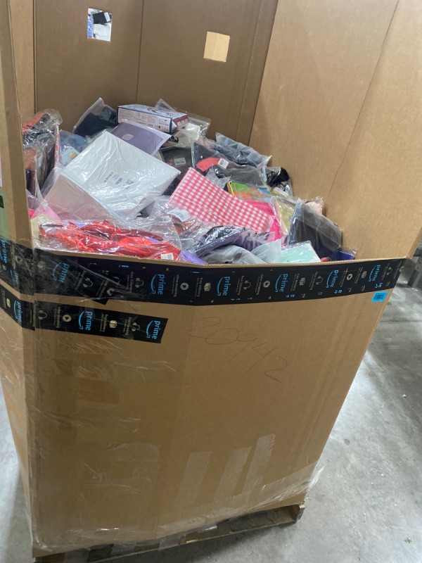 Photo 1 of AS IS Pallet of NEW wholesale miscellaneous items. Categories include: Home & Garden, Toys & Baby, Clothing & Accessories, Home & Kitchen etc. This Pallet is NON-REFUNDABLE