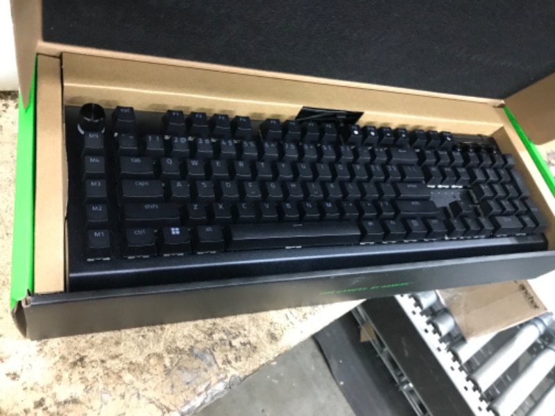 Photo 1 of Razer BlackWidow V4 Pro Wired Mechanical Gaming Keyboard: Green Mechanical Switches Tactile 