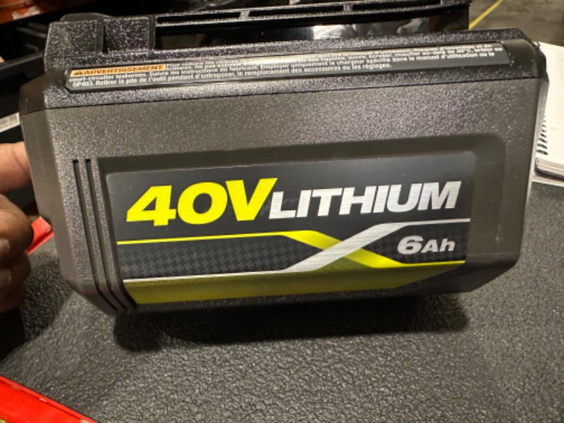 Photo 6 of Ryobi 40-Volt Lithium-Ion 6.0 Ah High Capacity Battery