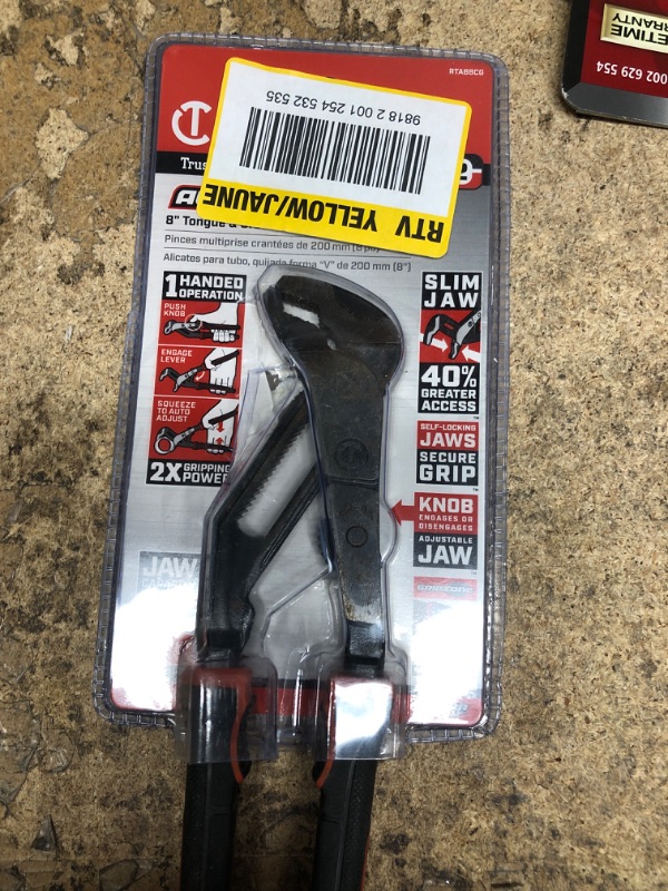 Photo 2 of (USED) CRESCENT - Plier,8",Auto-Bite,T&G,Cushion Grip (RTAB8CG)