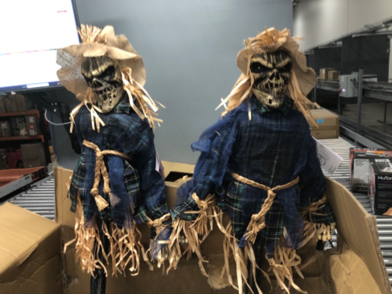 Photo 1 of 3 Pack*****3 Ft. Animated LED Scarecrow New Halloween Decorations Scary