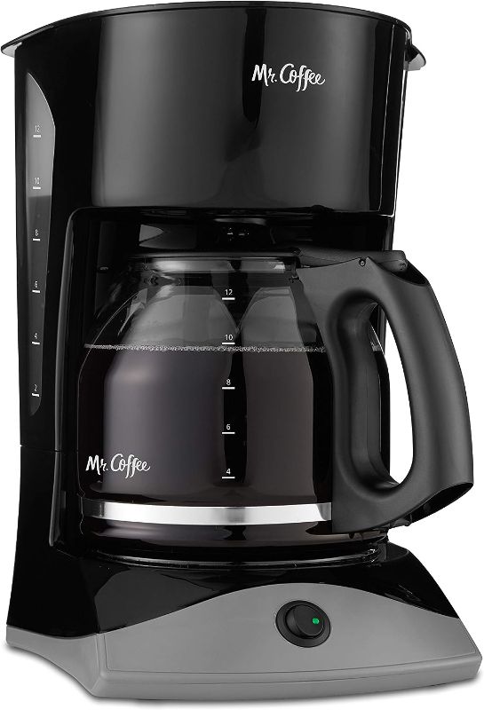 Photo 1 of 
Mr. Coffee Coffee Maker with Auto Pause and Glass Carafe, 12 Cups, Black