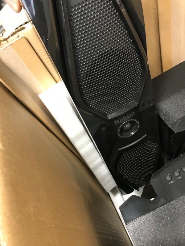 Photo 1 of (USED) Bobtot Home Theater Systems Surround Sound Speakers - 1200 Watts 10 inch Subwoofer 5.1/2.1 Channel Home Audio Stereo System with HDMI ARC Optical Bluetooth Input for 4K TV Ultra HD AV DVD FM Radio USB