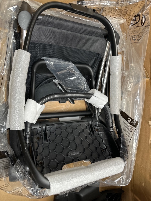 Photo 2 of Cybex Priam 3 Complete Stroller, One-Hand Compact Fold, Reversible Seat, Smooth Ride All-Wheel Suspension, Extra Storage, Adjustable Leg Rest, Manhattan Grey with Chrome Black Frame Manhattan Grey Chrome/Black Frame