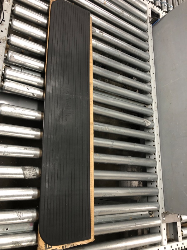 Photo 1 of Boiarc 1" Rise Rubber Door Threshold Ramp for wheelchairs, 1500 LBS Capacity 35.5'' Long Non-Skid Solid Rubber for Home Doorways Heavy Duty Door Step Ramp for Mobility Scooters and Power Chairs 1 inch