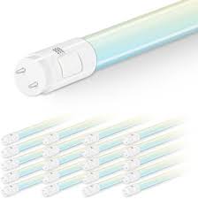 Photo 1 of 20 Pack 3CCT 4FT LED T8 Hybrid Type A+B Light Tube, 18W, 4000K/5000K/6500K Selectable, Plug & Play or Ballast Bypass, Single or Double End Powered, 2300lm, Frosted Cover, T8 T10 T12, 120-277V, UL, FCC