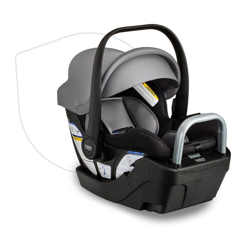 Photo 1 of Britax Willow S Infant Car Seat with Alpine Base, ClickTight Technology, Rear Facing Car Seat with RightSize System, Graphite Onyx