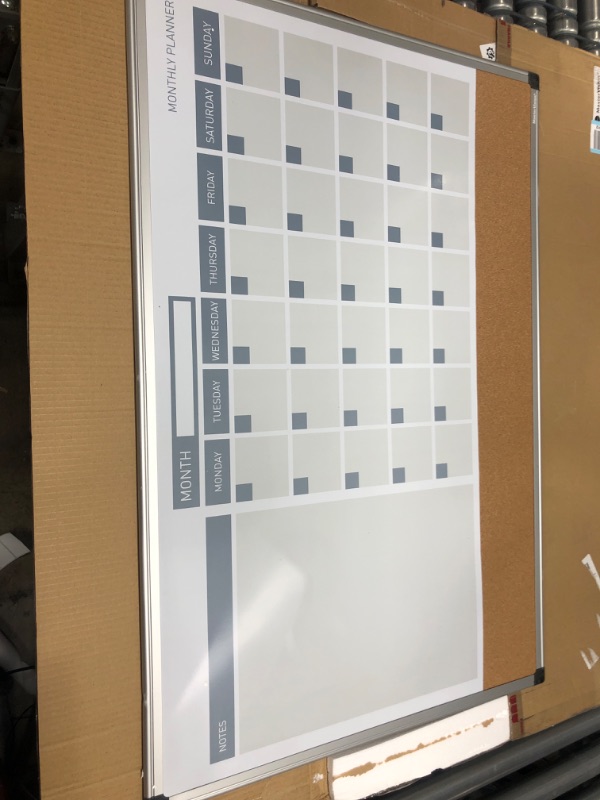 Photo 2 of mastervision magnetic in/out vertical planner board (bvcga02109830)