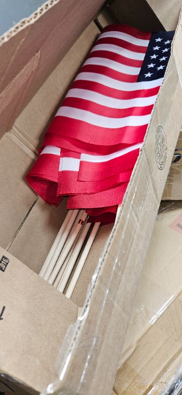 Photo 1 of 26inch 12PK American Flags, Lightweight 