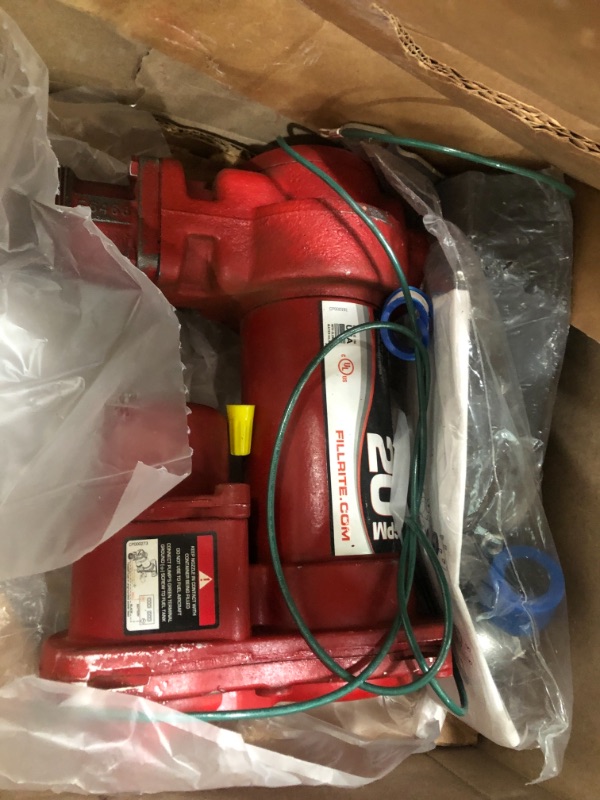 Photo 2 of Fill-Rite FR4204G Cast Iron Heavy Duty 12 Volt DC 20 GPM High Flow Fuel Gas Transfer Pump, Pump Only, Red FR4204H