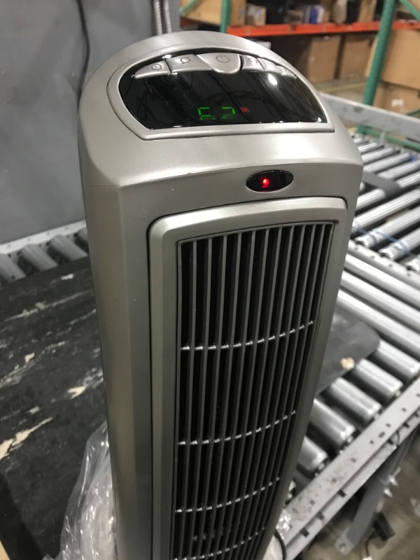 Photo 2 of Lasko 1500W Digital Ceramic Space Heater with Remote, 755320, Silver