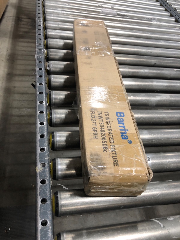 Photo 1 of (Pack of 6) Barrina LED T5 Integrated Single Fixture, 2FT, 6500K (Super Bright White), Utility Shop Light, Ceiling and Under Cabinet Light, ETL Listed, Corded Electric with Built-in ON/Off Switch 2FT-6PACK