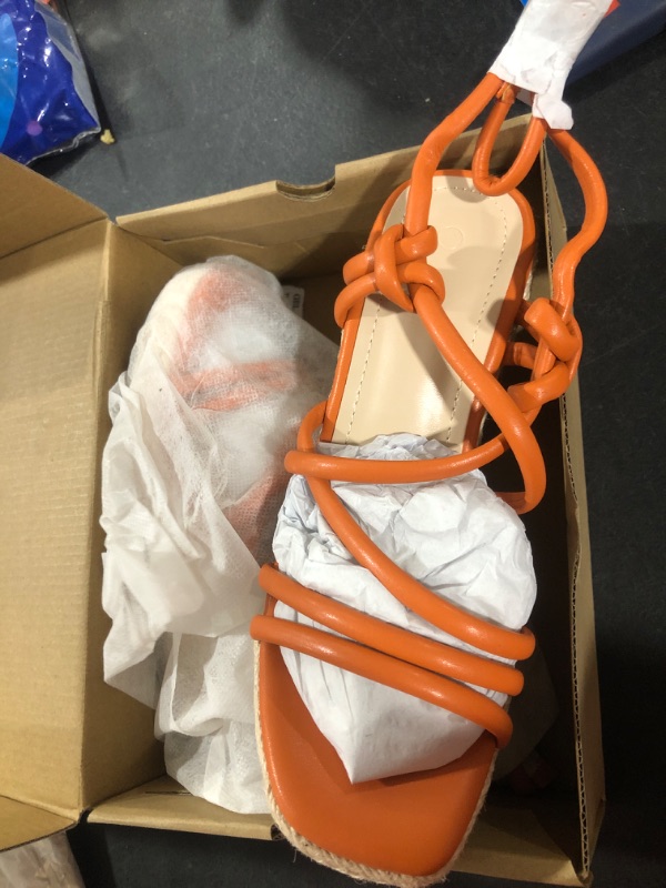 Photo 1 of Coutgo Womens Espadrilles Wedge Sandals Heels Strappy Platform Open Toe Dressy Shoes 6.5
