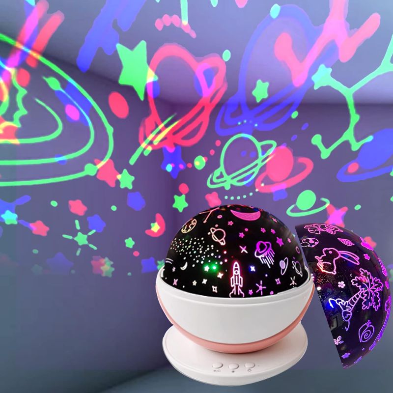 Photo 1 of Chichome Night Light for 3-12 Year Old Kids Room Decor Space and Animal Projection Toys Boys Girls Toddler Gift Chirstmas Halloween Birthday Gifts (Pink), jhl-festival-2
