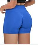 Photo 1 of keriffe Womens Biker Shorts High Waist Seamless Scrunch Butt Lifting Gym Workout Yoga Athletic Shorts L