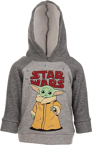 Photo 1 of BIG KIDS STAR WARS The Mandalorian Grogu Fleece Pullover Hoodie SIZE 18/20