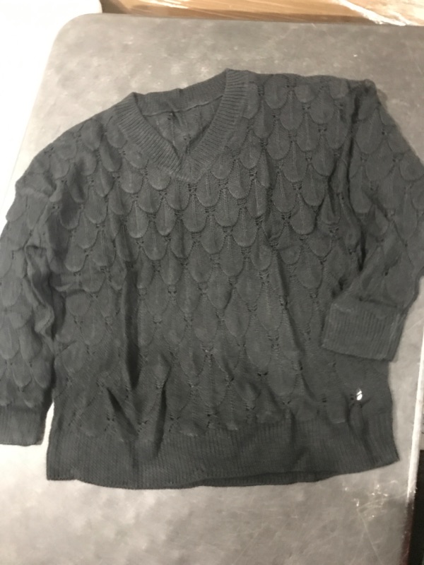 Photo 1 of Black Knit Sweater Size XL 