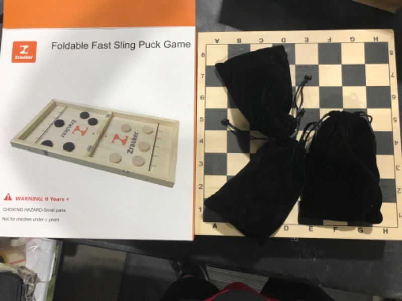 Photo 1 of Chess Set And Foldable Sling Game 