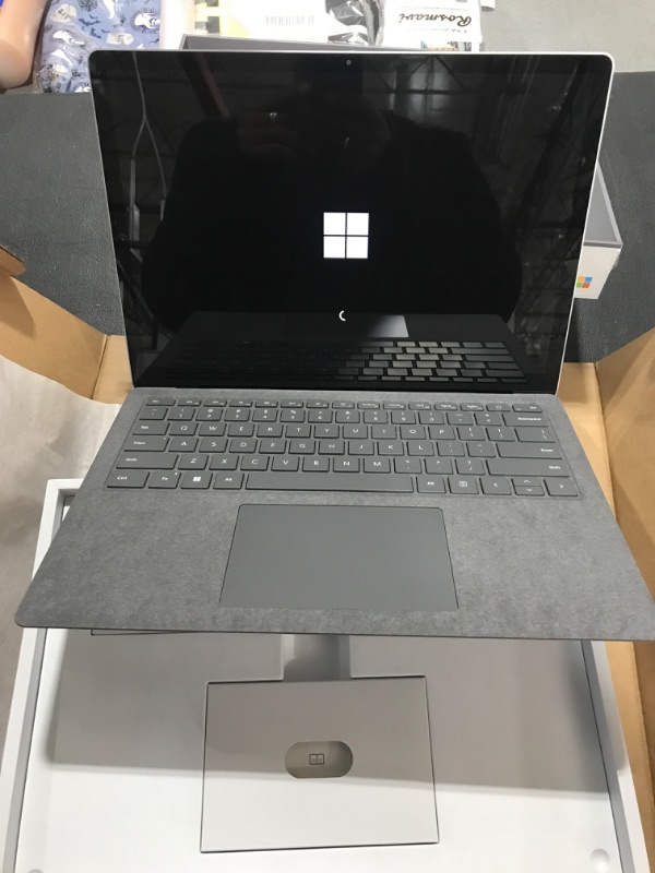 Photo 4 of Microsoft Surface Laptop 5 (2022), 13.5" Touch Screen, Thin & Lightweight, Long Battery Life, Fast Intel i5 Processor for Multi-Tasking, 256GB Storage with Windows 11, Platinum Intel Evo i5 8GB 256GB Storage 13.5 inchtouchscreen display Platinum