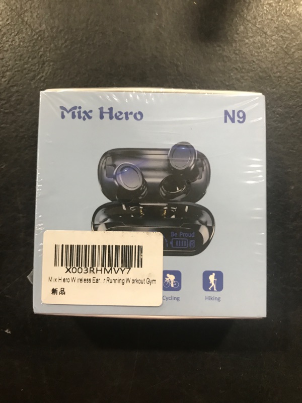 Photo 2 of Mix Hero Wireless Earbuds Bluetooth 5.3 Headphones,160H Playtime w/Wireless Charging Case,IP6 Waterproof/Touch Control/TWS Stereo Bluetooth Earphones in-Ear w/Mic for Running Workout Gym