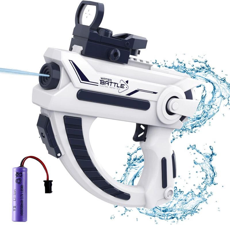 Photo 1 of Automatic Water Gun Electric Squirt Water Blaster Guns Soaker Squirt Summer Squirt Shooter Gun Toy Water Gun for Girls Outdoor Swimming Beach Water Fighting Toys