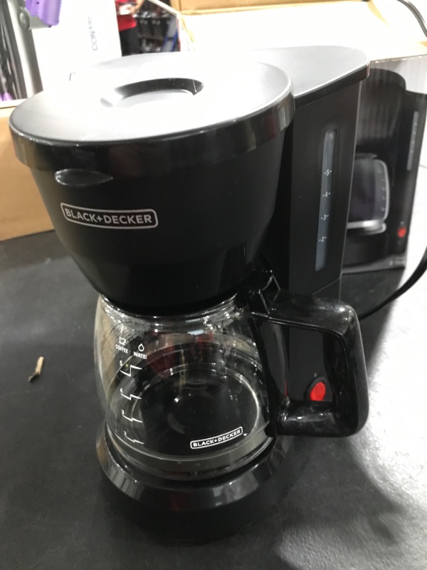 Photo 2 of BLACK+DECKER 5-Cup Coffeemaker, Black, DCM600B