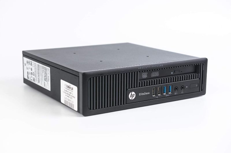 Photo 1 of HP EliteDesk 800 G1 Ultra Small Form Desktop PC, Intel Quad Core i5-4590S up to 3.7GHz, 8G DDR3, 256G SSD, WiFi, BT 4.0, Windows 10 64 Bit-Multi-Language Supports English/Spanish/French With Mouse And Keyboard