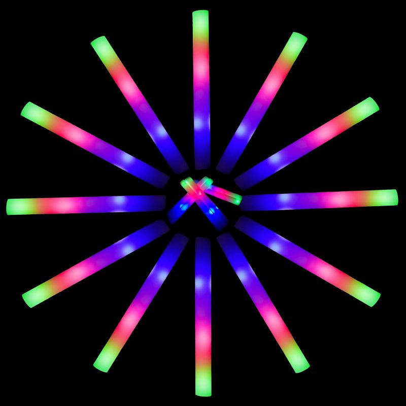 Photo 1 of ColorHome Glow Sticks Bulk - Light up Foam Sticks - Unknown Amount