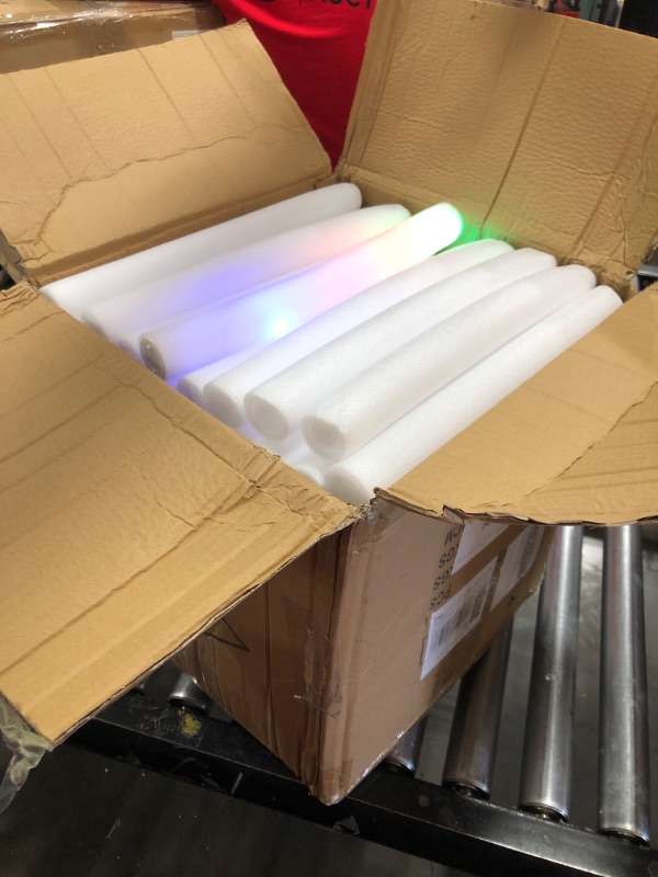 Photo 1 of ColorHome Glow Sticks Bulk - Light up Foam Sticks - Unknown Amount