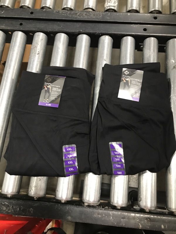Photo 1 of 2 Pack - Member's Mark Ladies Everyday Ankle Leggings - Black - XXL
