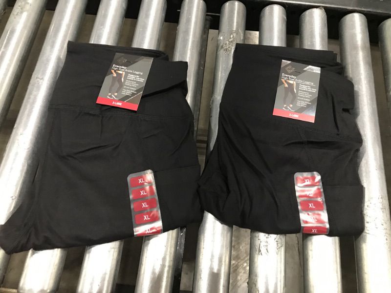 Photo 1 of 2 Pack - Member's Mark Ladies Everyday Ankle Legging - XL - Black
