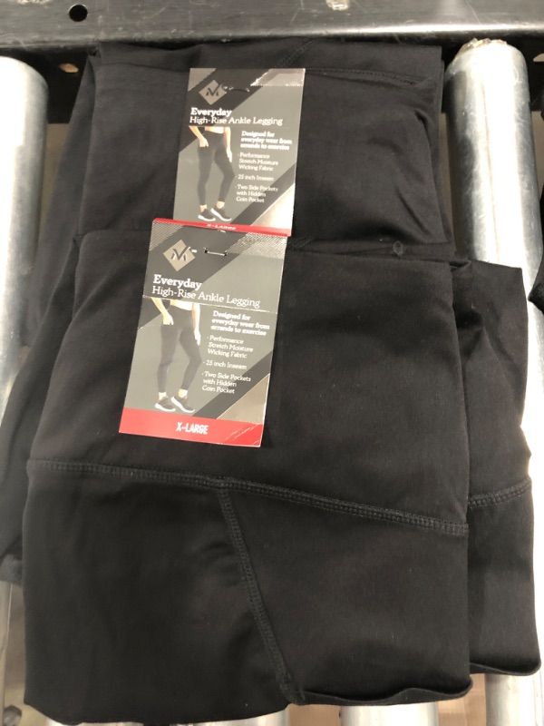 Photo 1 of [Size XL] 2 Pack- Member's Mark Ladies Everyday Ankle Legging- Black