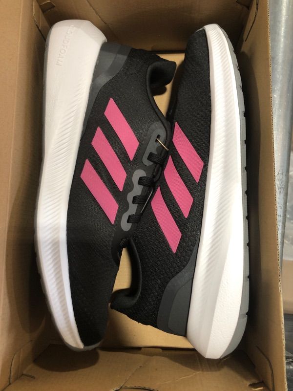 Photo 1 of [Size 8.5] adidas Women's Run Falcon 3.0 Shoe -Black/Pulse Magenta/Grey