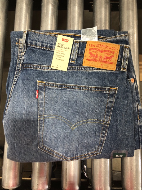 Photo 2 of [Size 40x32] Levi's Men's 505 Regular Fit Jeans -Blue
