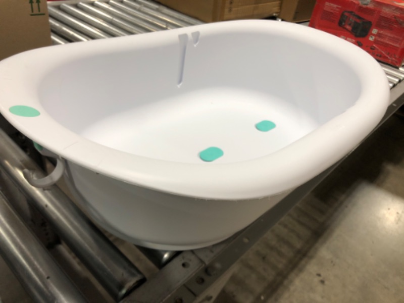 Photo 2 of 4-in-1 Grow-with-Me Bath Tub by Frida Baby Transforms Infant Bathtub to Toddler Bath Seat with Backrest for Assisted Sitting in Tub