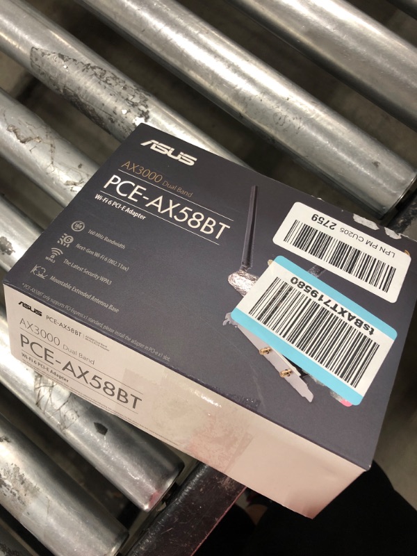 Photo 2 of Asus AX3000 (Pce-AX58BT) Next-Gen WiFi 6 Dual Band PCIe Wireless Adapter with Bluetooth 5.0 - Ofdma, 2x2 MU-Mimo and Wpa3 Security,Black WiFi 6 AX3000+Enhanced Antenna+BT5.0