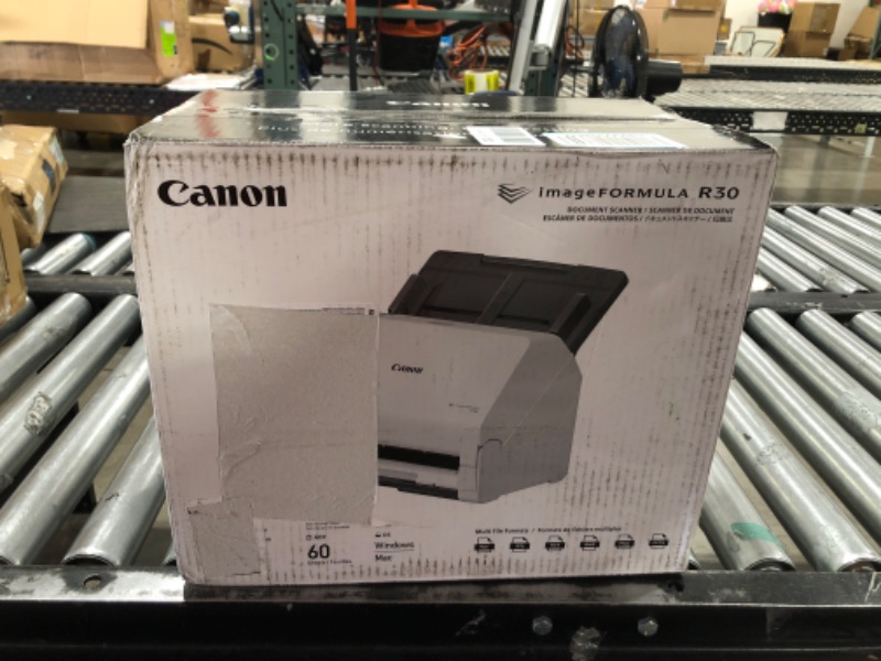 Photo 2 of Canon imageFORMULA R30 Office Document Scanner, Auto Document Feeder and Duplex Scanning, Plug-and-Scan Capability, No Software Installation Required