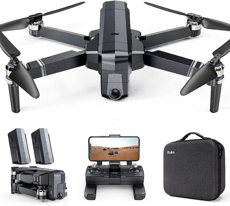 Photo 1 of *Does Not Work* Ruko F11PRO Drones with Camera for Adults 4K UHD Camera 60 Mins Flight Time with GPS Auto Return Home Brushless Motor, Compliance with FAA Remote ID, Black (with Carrying Case)
