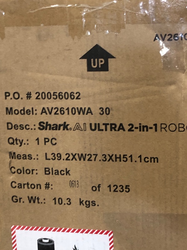 Photo 5 of Shark AI Ultra 2in1 Robot Vacuum & Mop with Sonic Mopping, Matrix Clean, Home Mapping, HEPA Bagless Self Empty Base, CleanEdge Technology, for Pet Hair, Wifi, Works with Alexa, Black/Gold (AV2610WA) Black/Gold True HEPA Self-Empty Base Precision Edge Mapp