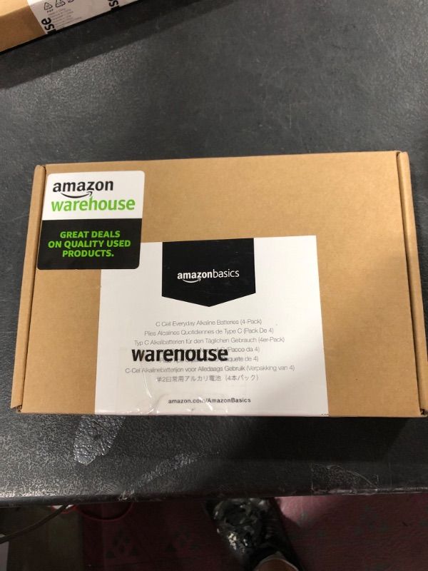 Photo 2 of Amazon Basics 4 Pack C Cell All-Purpose Alkaline Batteries, 5-Year Shelf Life, Easy to Open Value Pack 4 Count 1 Count (Pack of 4)