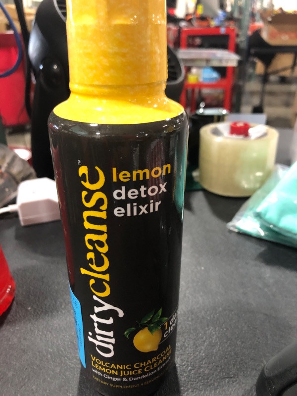 Photo 2 of 2 Set- Dirty Cleanse Lemon Detox with Volcanic Charcoal with Ginger and Dandelion Extract, 4 Servings, 2 set 16 Fl Oz