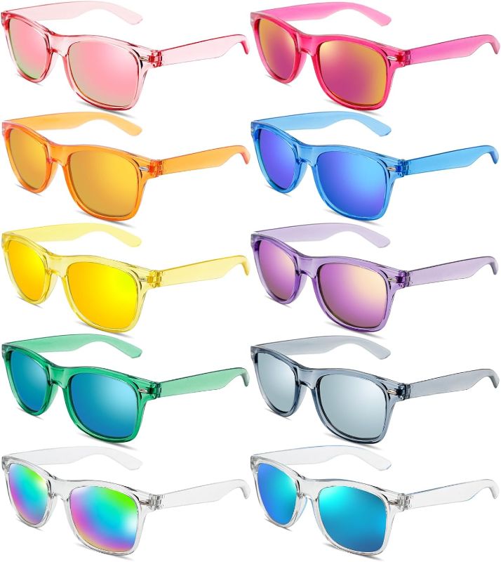 Photo 1 of 10 Pack Neon Colored Sunglasses