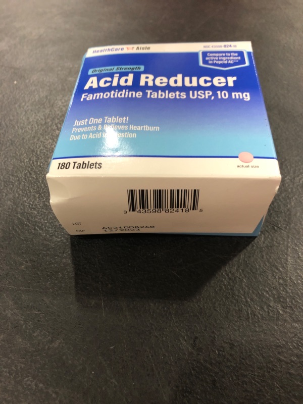 Photo 2 of HealthCareAisle Famotidine 10 mg – 180 Tablets – Original Strength Acid Reducer – Prevents and Relieves Heartburn Due to Acid Indigestion Original Strength 180 Count (Pack of 1)